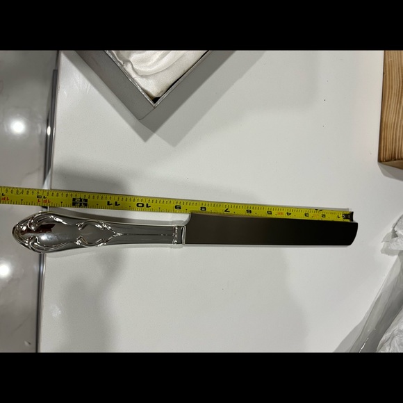 Wedding Knife and Server Set silver - Picture 3 of 6